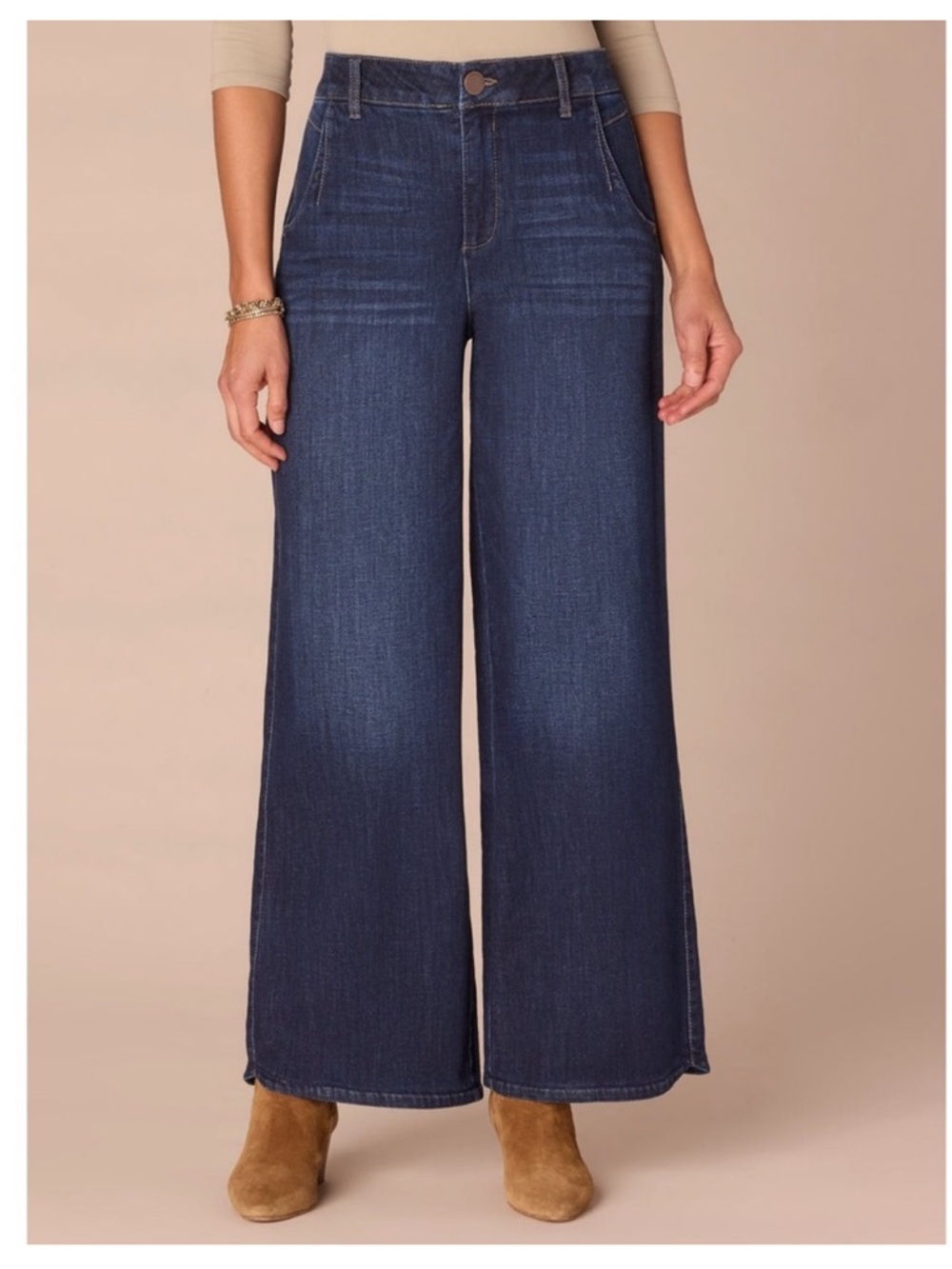 DEMOCRACY | Ab Solution Sky Rise Wide leg dark wash jeans high rise Sz 14